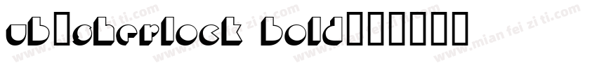 UB-Sherlock Bold字体转换
